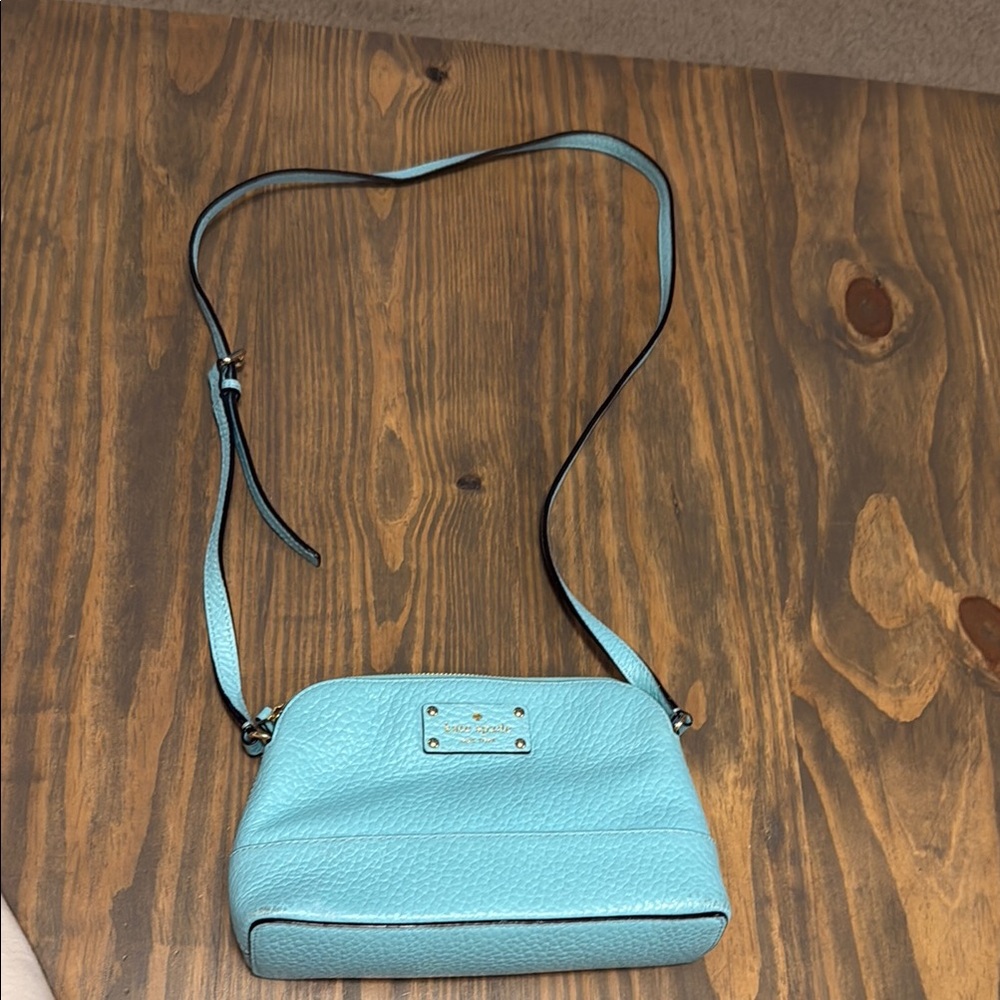 Kate Spade Blue Leather Crossbody Bag